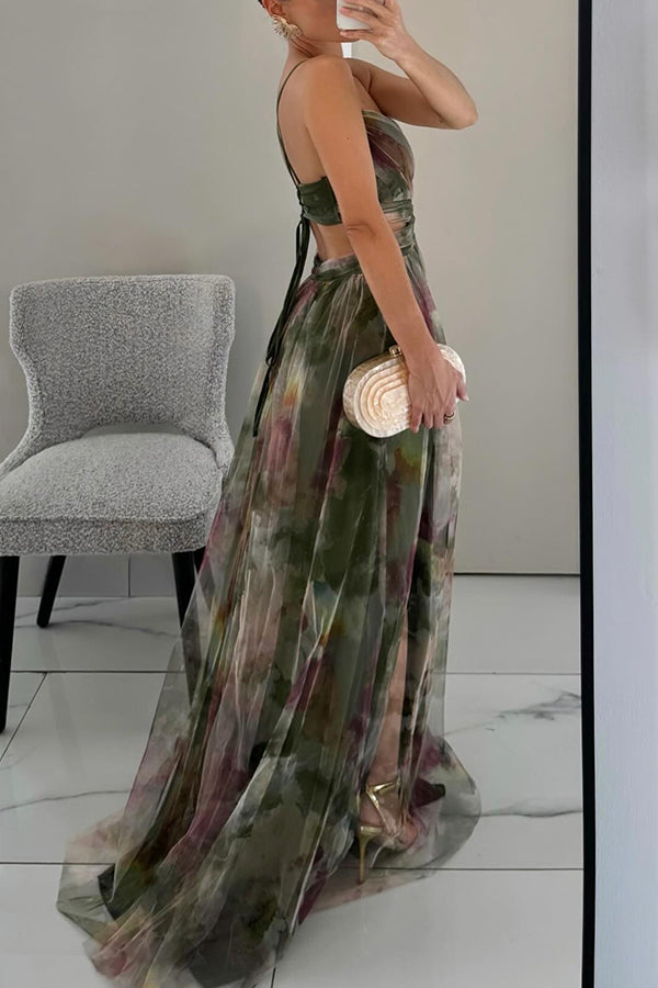 Elody | Robe Maxi Élégante à Imprimé Floral