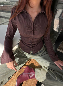 Lanabell | Chemise à Rayures Fines