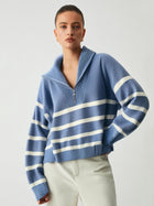 Estelle™ | Pull élégant à col en V zippé