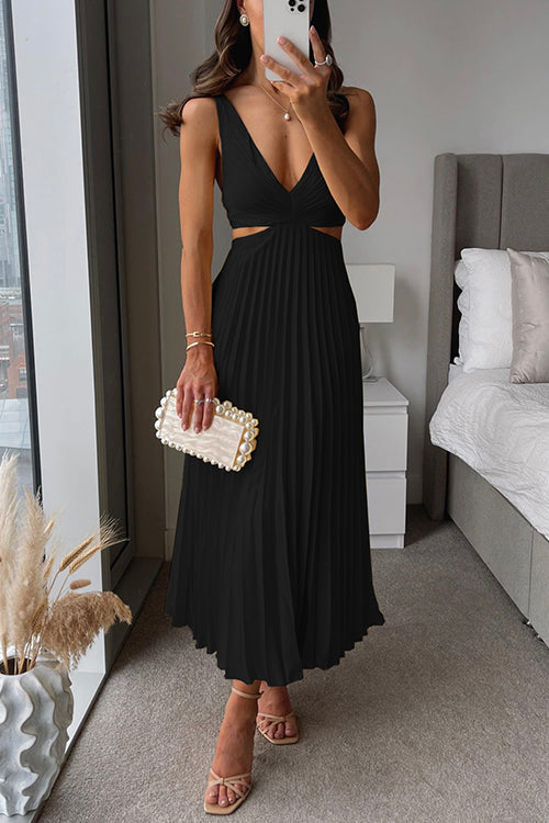 Léna | Robe Plissée & Élégance Solaire
