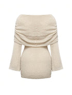 Elyanne | Robe Mini Épaules Nues & Éclat Nocturne