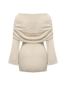 Elyanne | Robe Mini Épaules Nues & Éclat Nocturne