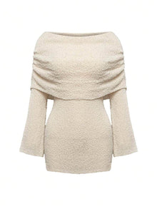 Elyanne | Robe Mini Épaules Nues & Éclat Nocturne