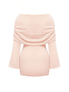 Elyanne | Robe Mini Épaules Nues & Éclat Nocturne