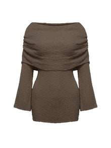Elyanne | Robe Mini Épaules Nues & Éclat Nocturne
