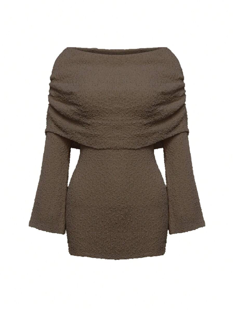 Elyanne | Robe Mini Épaules Nues & Éclat Nocturne
