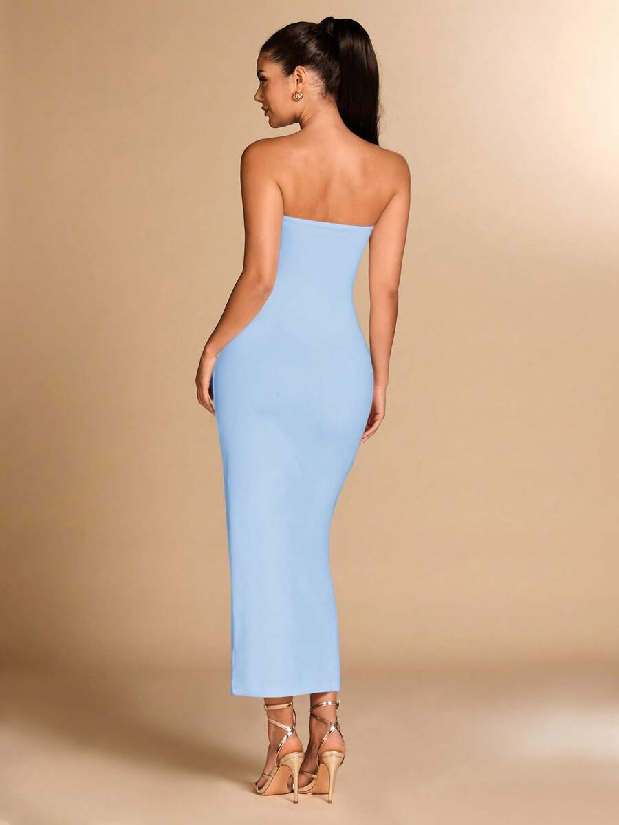 Lyanne | Robe Sculptée & Fleur Dorée