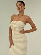 Maïa | Robe Maxi Maille & Taille Sculptée