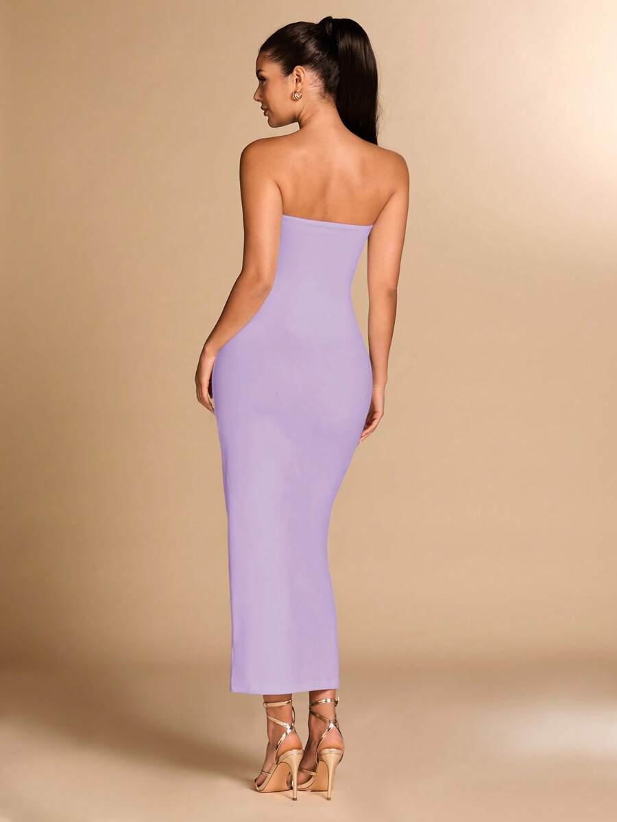 Lyanne | Robe Sculptée & Fleur Dorée