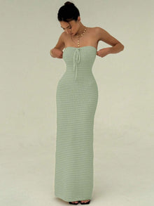 Maïa | Robe Maxi Maille & Taille Sculptée