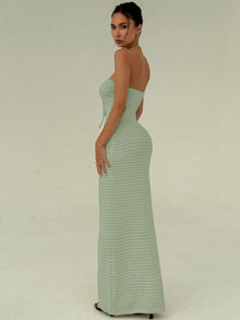 Maïa | Robe Maxi Maille & Taille Sculptée