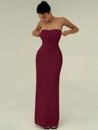 Maïa | Robe Maxi Maille & Taille Sculptée
