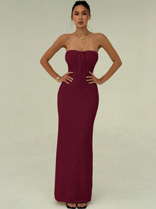 Maïa | Robe Maxi Maille & Taille Sculptée