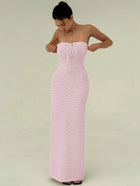 Maïa | Robe Maxi Maille & Taille Sculptée