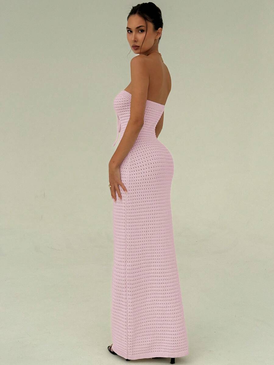 Maïa | Robe Maxi Maille & Taille Sculptée