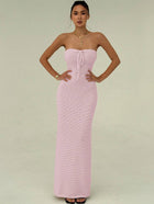 Maïa | Robe Maxi Maille & Taille Sculptée