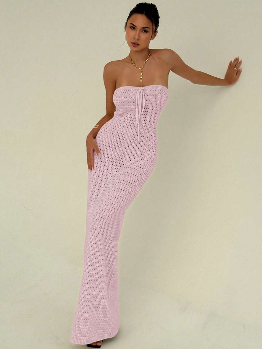 Maïa | Robe Maxi Maille & Taille Sculptée