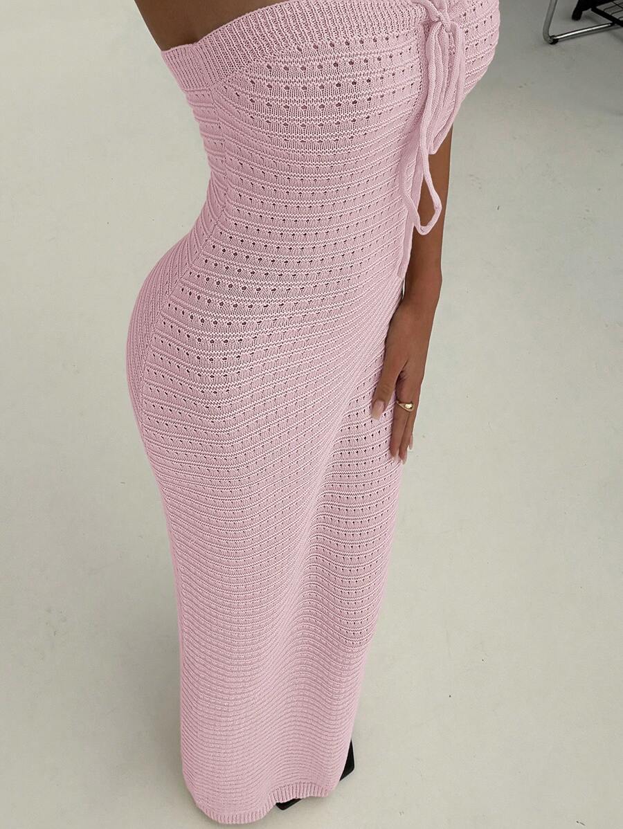 Maïa | Robe Maxi Maille & Taille Sculptée