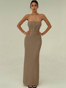 Maïa | Robe Maxi Maille & Taille Sculptée