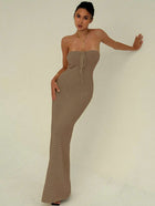 Maïa | Robe Maxi Maille & Taille Sculptée