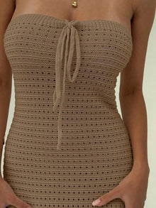 Maïa | Robe Maxi Maille & Taille Sculptée