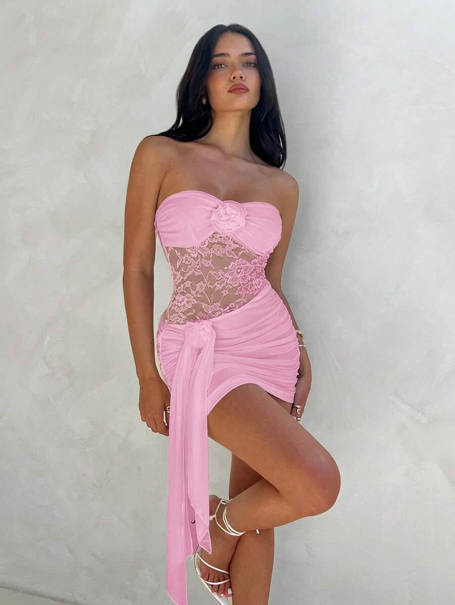 Léna | Robe Fleurie & Élégance Nocturne