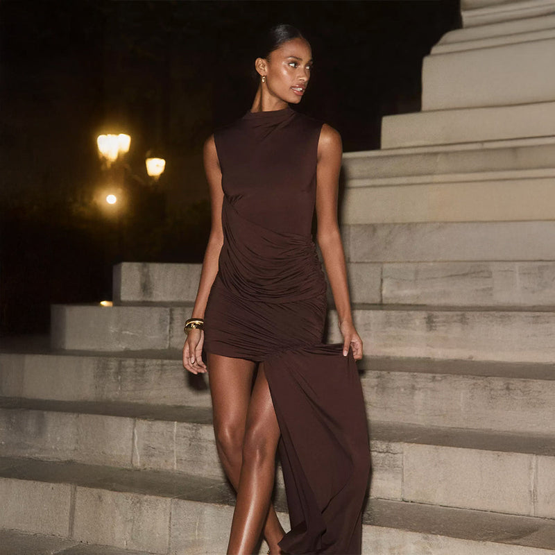 Delara | Robe Asymétrique Froncée