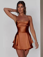 Alizée | Robe Unie Dos Nu à Bretelles