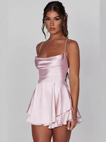 Alizée | Robe Unie Dos Nu à Bretelles