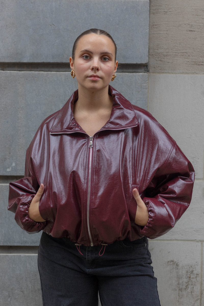 Aquita | Blouson Bomber Bordeaux