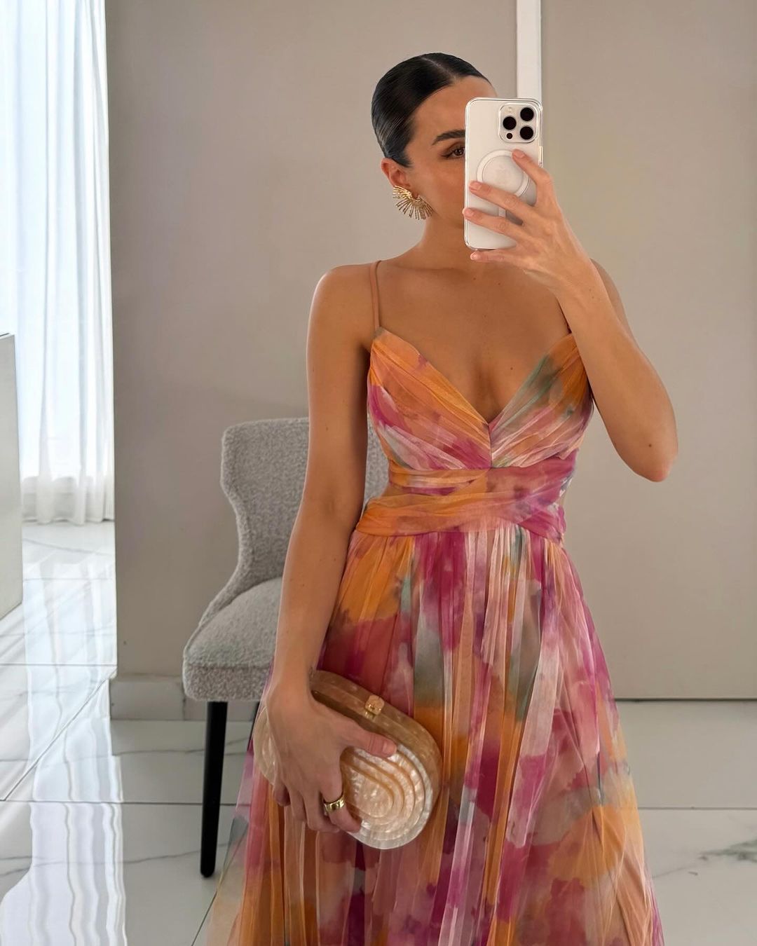 Elody | Robe Maxi Élégante à Imprimé Floral