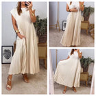 Auriane | Robe Plissée Unie