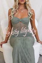 Lina | Robe Maxi Froncée en Tulle