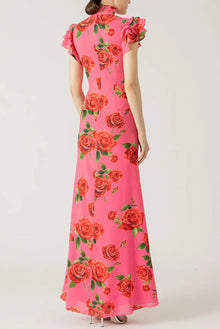 Meilin | Robe Maxi Fleurie Style Cheongsam