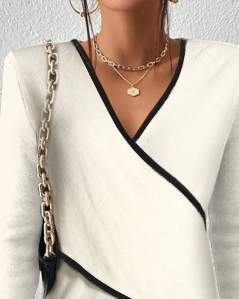 Silke™ | Pull Élégant à Col V