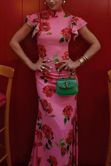 Meilin | Robe Maxi Fleurie Style Cheongsam