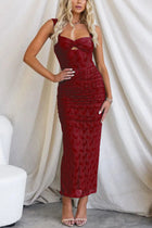 Lina | Robe Maxi Froncée en Tulle