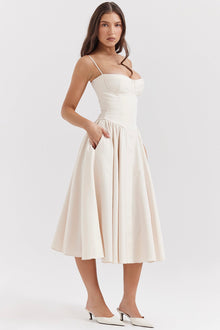 Sabine | Robe Corset Élégante à Fines Bretelles