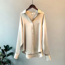 Elisa™ | Blouse Satinée à Boutons