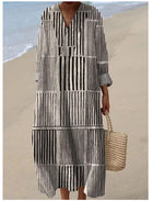 Robe Vintage À Imprimé Ethnique