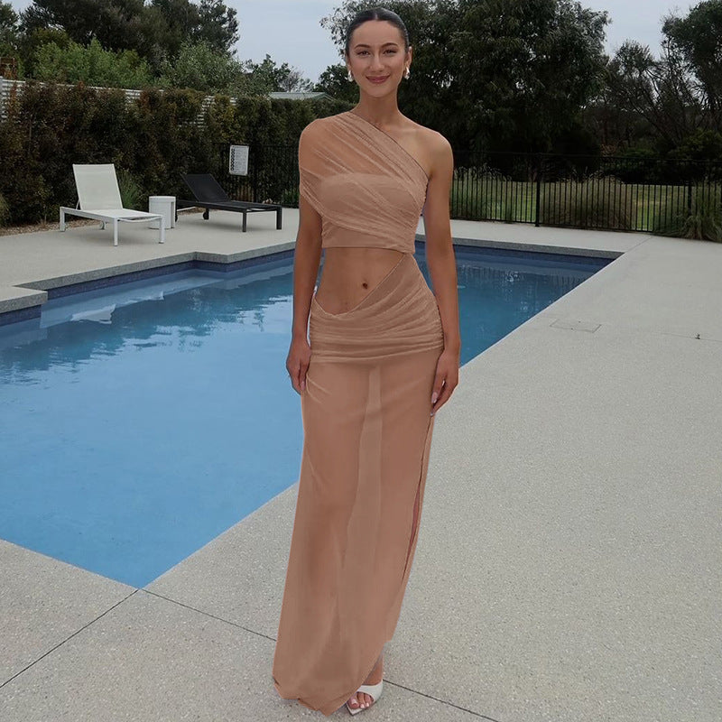 Elaya | Robe Asymétrique & Éclat Balnéaire