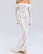 Eline | Robe Sirène En Dentelle & Allure Bohème