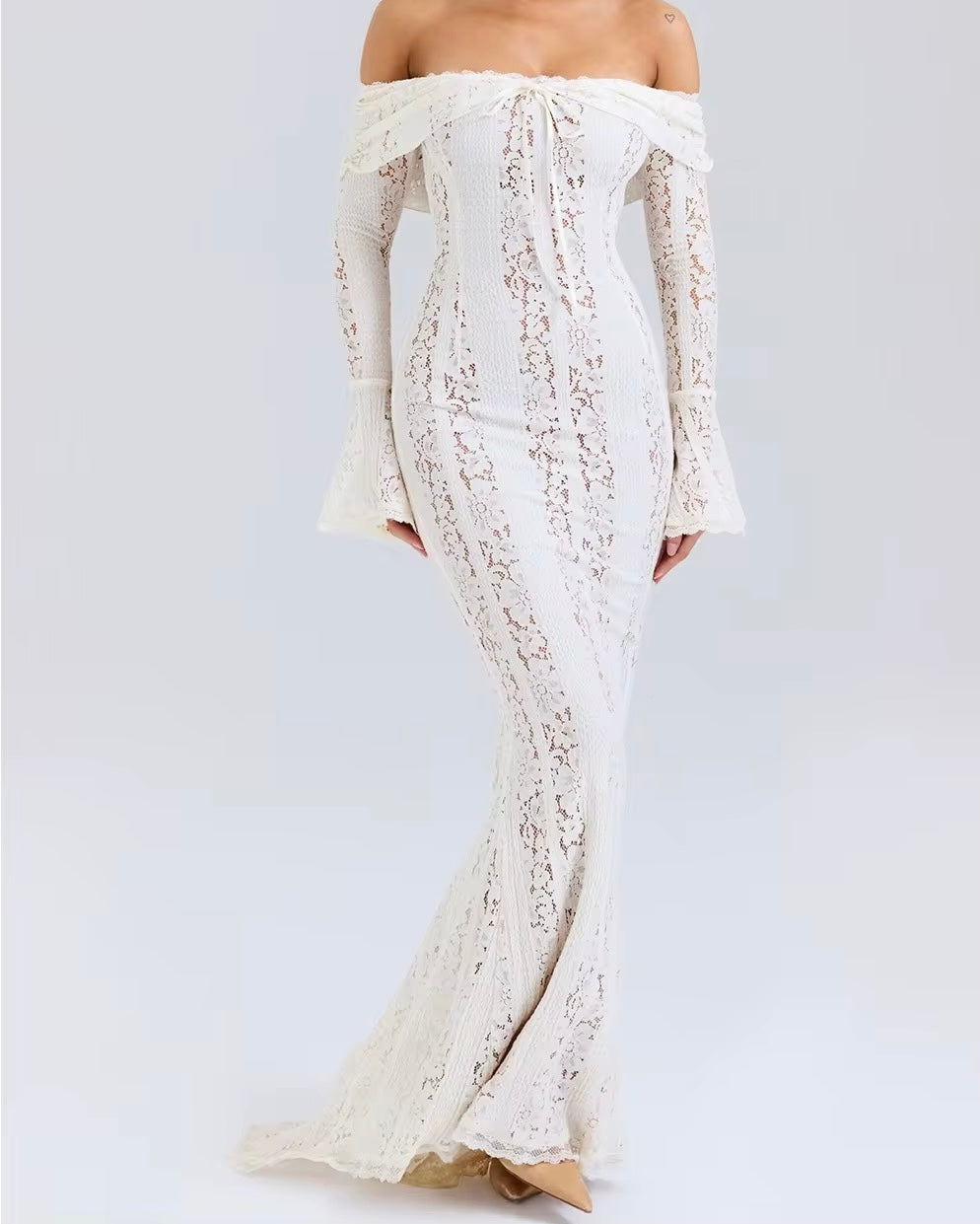 Eline | Robe Sirène En Dentelle & Allure Bohème