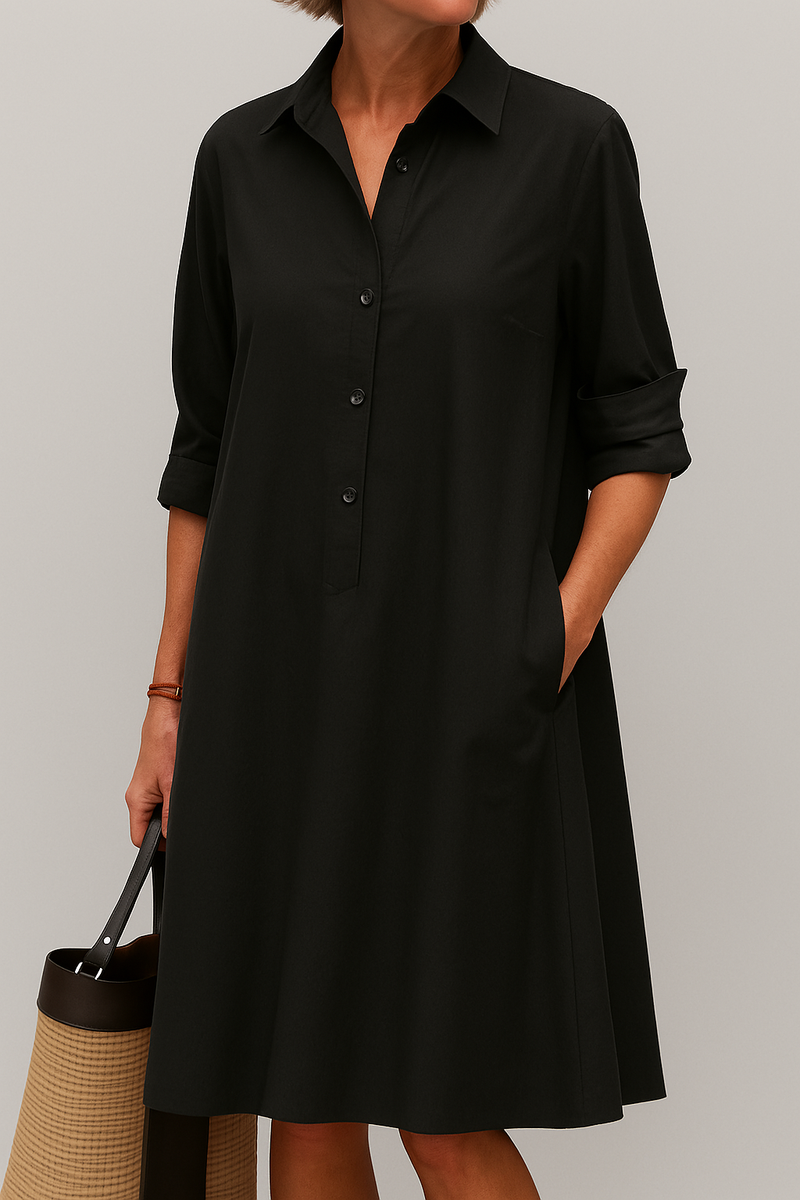 Elodie - Robe chemise à boutons