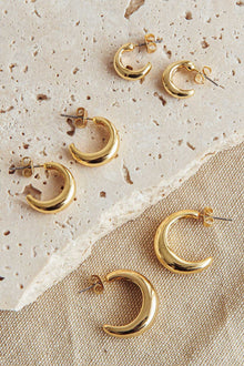Ensemble de Boucles d'Oreilles Cece en Plaqué Or