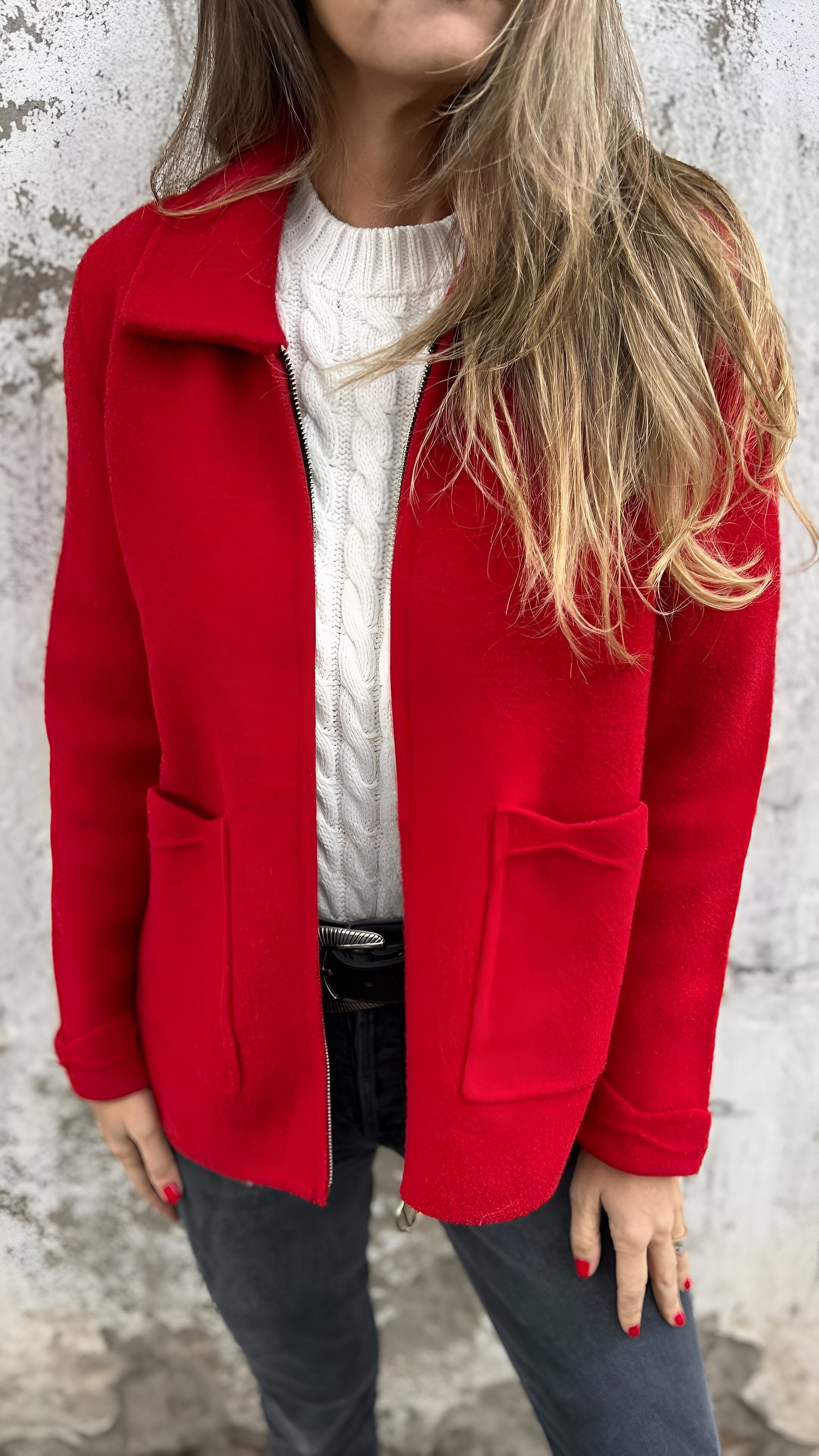 Sutton™ | Veste Élégante à Col Revers avec Fermeture Éclair