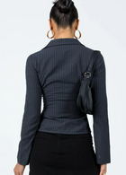 Elina | Blouse Rayée Élégante