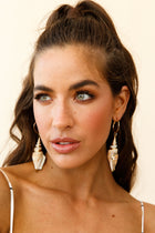 Boucles d'oreilles en coquillage accent doré Maui