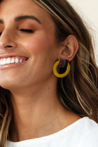 Boucles d'oreilles géométriques Mozambique Jaunes