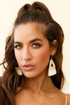 Boucles d'oreilles en paille tressée Koko Naturelles